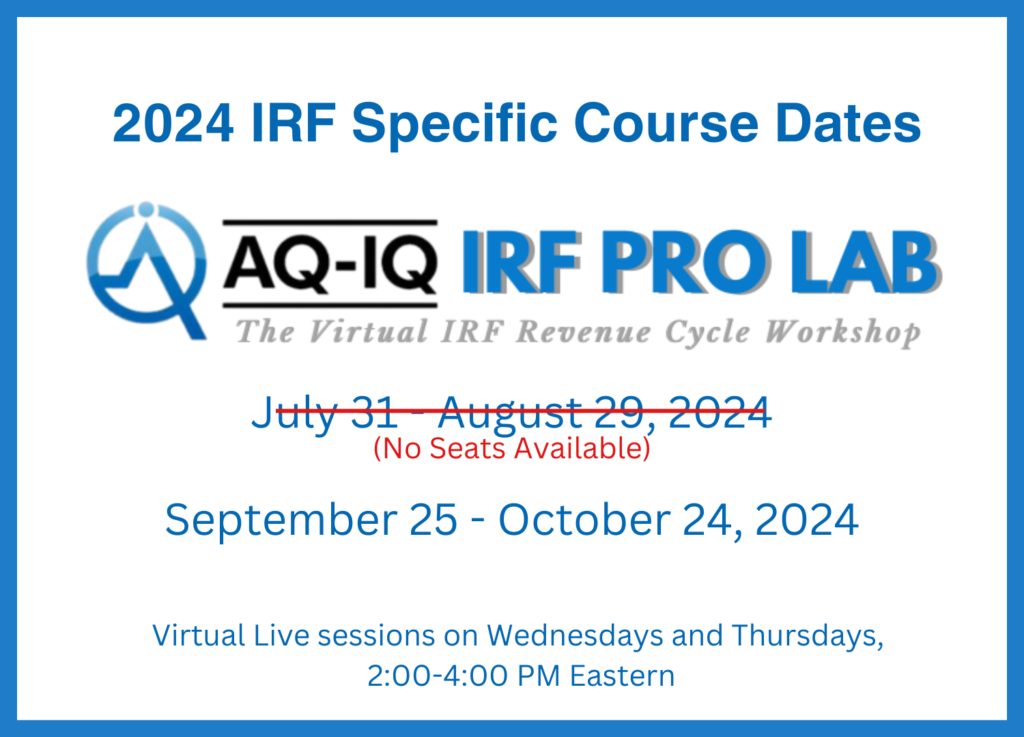 IRF PRO LAB Fall 2024 dates